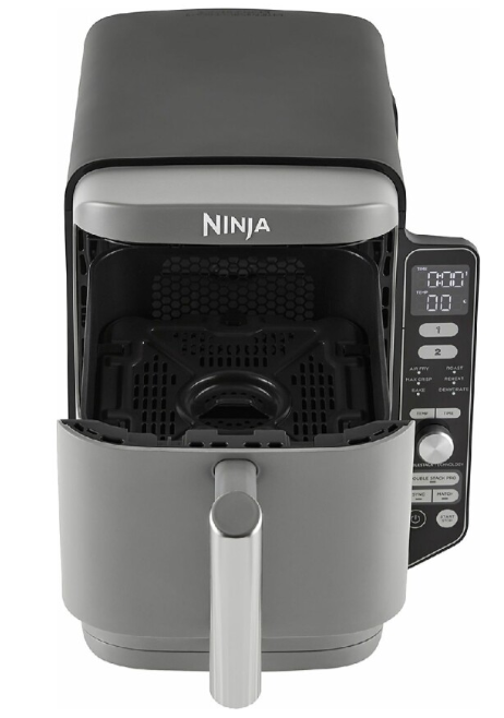 Karšto oro gruzdintuvė Ninja Double Stack XL, 2 lygių, 9,5 l, SL400EU, Tamsiai pilka