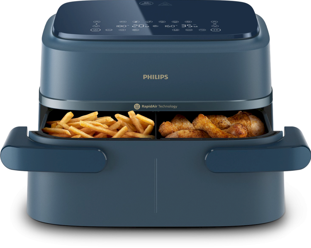 Philips 1000 serijos NA156/60 gruzdintuvė Dviguba 7,1 L Savarankiška 2450 W Karšto oro gruzdintuvė