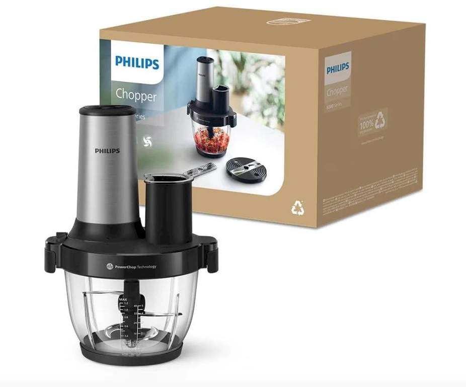 Smulkintuvas Philips virtuvinis kombainas Chopper/Series 5000 (HR1504/00)