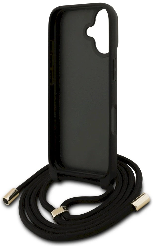 Original dėklas GUESS 4G Big Logo Cord Stap Crossbody skirtas Apple iPhone 17 rudos spalvos