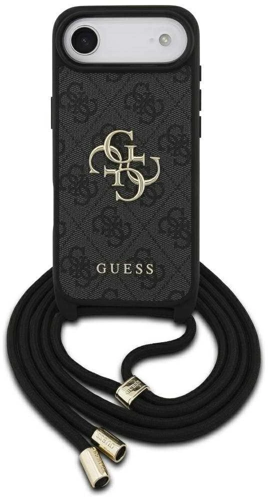 Dėklas Guess 4G Big Logo Cord Stap Crossbody Apple iPhone Air juodos spalvos
