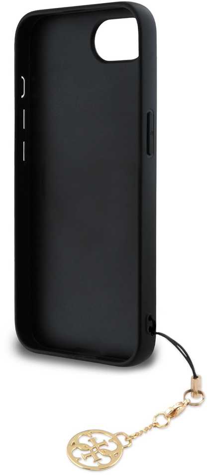 Guess 4G Charm dėklas skirtas Apple iPhone 16e Tone on Tone Pilkas