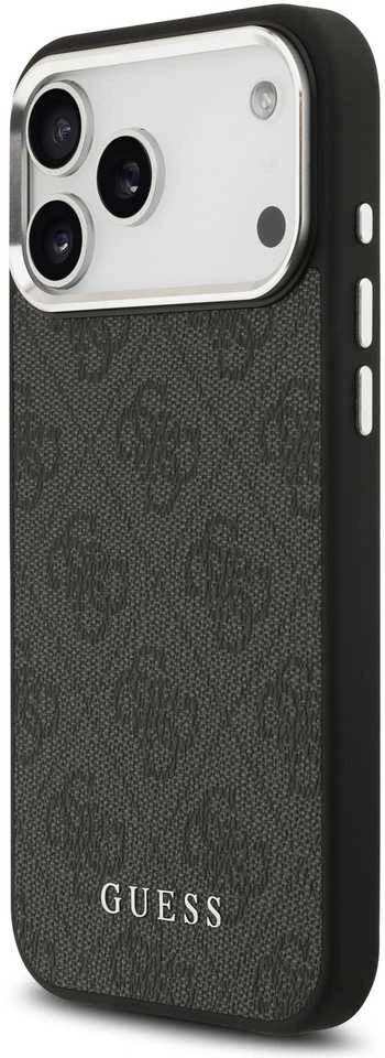 Guess 4G MagSafe dėklas skirtas Apple iPhone 17 Pro Max juodos spalvos