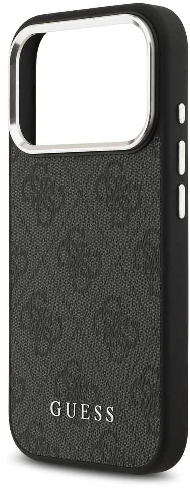 Guess 4G MagSafe dėklas skirtas Apple iPhone 17 Pro juodos spalvos