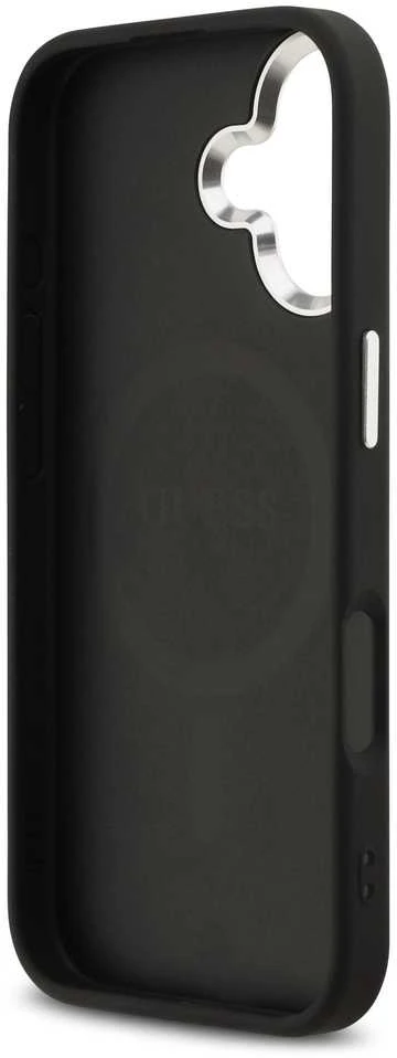 Guess 4G MagSafe dėklas skirtas Apple iPhone 17 juodos spalvos