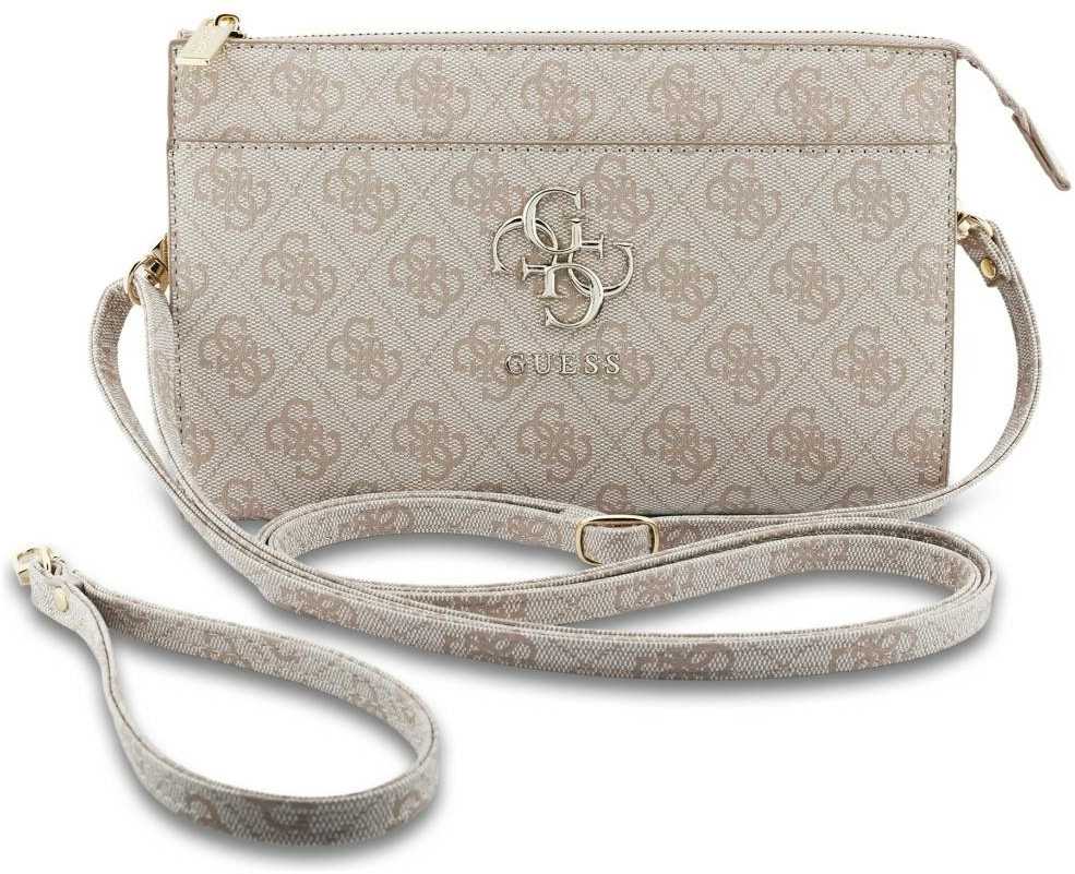 Guess PU 4G Metal Logo Phone Bag rožinės spalvos