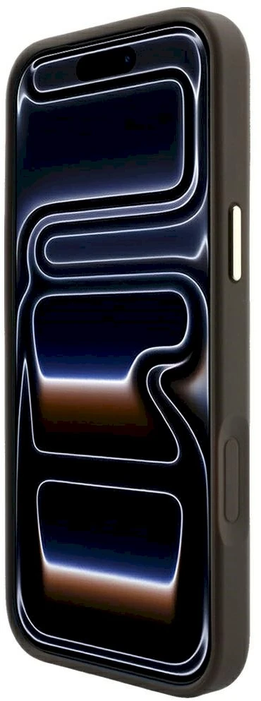 Dėklas Guess Case for IPHONE 18 Pro Max/17 Pro Max compatible with MagSafe (Stripe Round and Classic Logos 4G) ruda