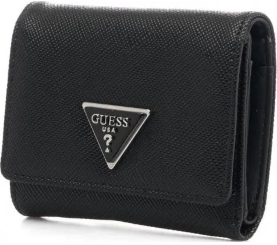 Guess, Cordelia, Tekstilinė piniginė, SLG kortelė, SWEYG839544, Juodas, Moterims