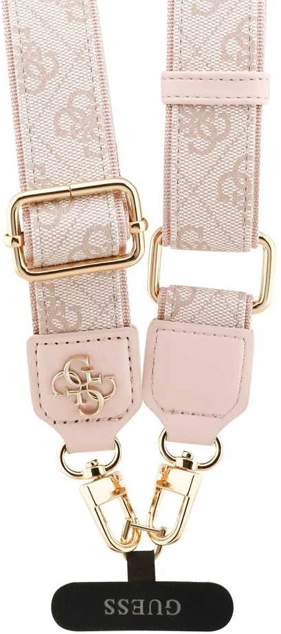 Guess Crossbody Strap PU 4G Metal Logo Rožinė