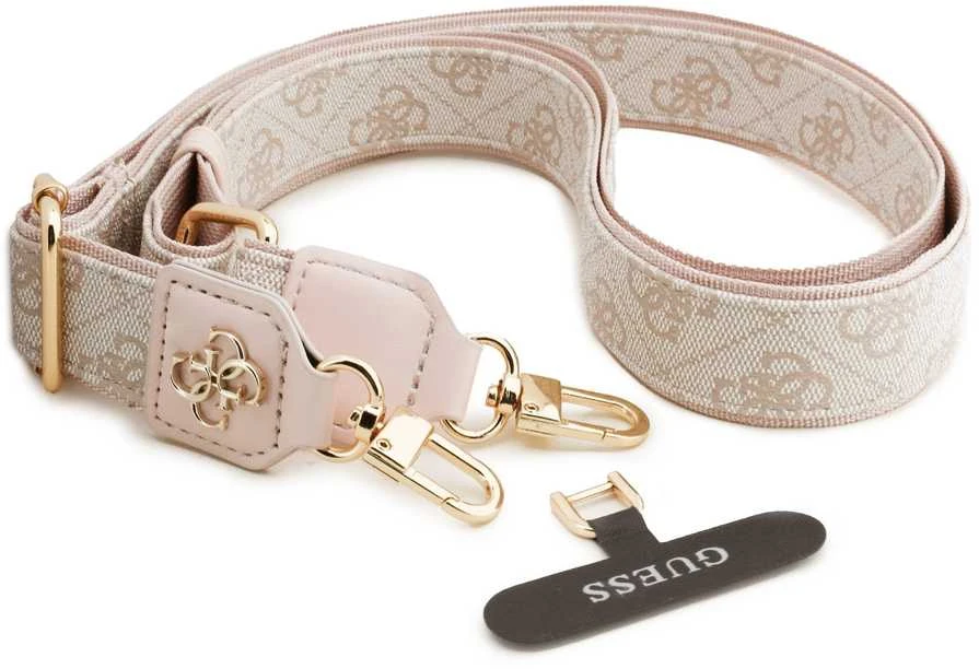Guess Crossbody Strap PU 4G Metal Logo Rožinė