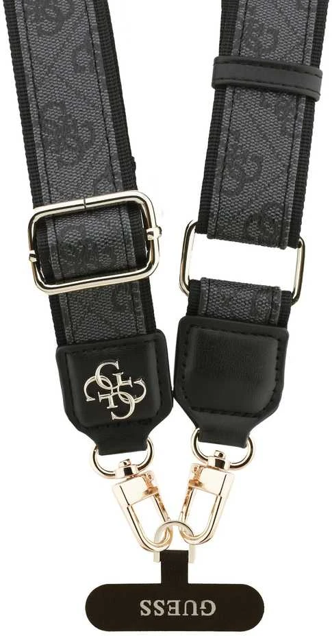 Guess Crossbody Strap PU 4G Metal Logo juodos spalvos