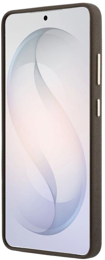 Guess PU 4G Resin Metal Logo dėklas skirtas Samsung Galaxy S26 Ultra rudos spalvos