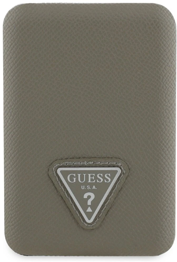 „Guess“ grūdėto trikampio formos išorinė baterija su „MagSafe“ 5000mAh 15W USB-C – ruda