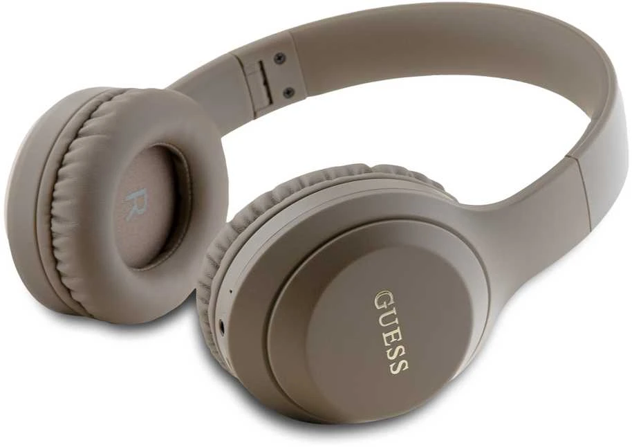 Guess Classic Sidabrinis Logo Bluetooth Stereo ausinės rudos spalvos