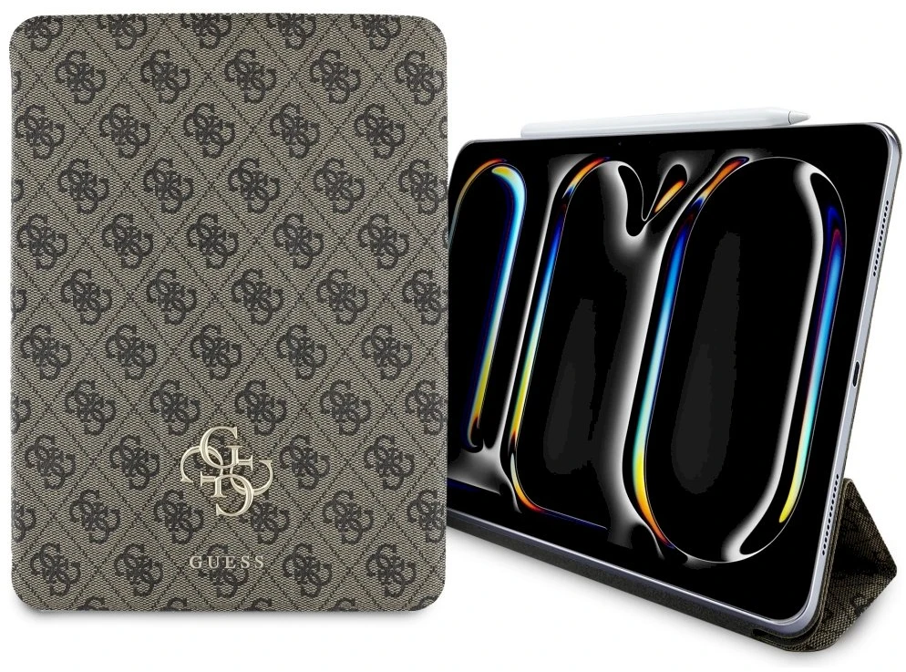 Guess GUFC11PM24PS4SGW Apple iPad Pro 11″ 2024 rudos spalvos Magnetic 4G Big Logo