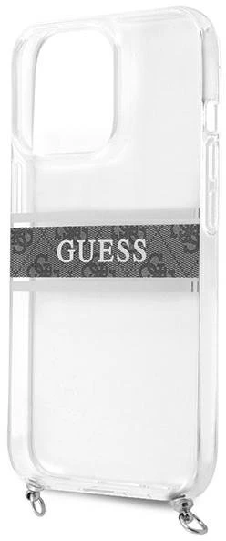 Dėklas Guess GUHCP13LKC4GBSI iPhone 13 Pro / 136,1" Transparent hardcase 4G Pilkas Strap Sidabrinis Chain