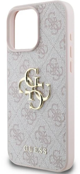 Guess 4G Big Logo Apple iPhone 16 – dėklas telefonui rožinės spalvos