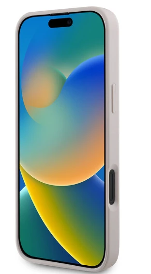 Guess GUHCP16SG4GLPI Apple iPhone 16 6.1″ rožinės spalvos harddėklas 4G Bottom Stripe