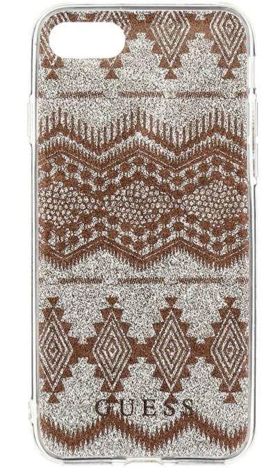 Dėklas GUESS HARD CASE AZTEC TRIBAL 3DGUHCP7TGPI IPHONE 7 / 8 / SE 2020 TAUPE