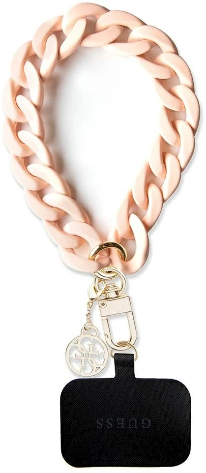 Guess GUOUCBMC4MP Universal Big Hand Strap rožinės spalvos Acrylic 4G Charm