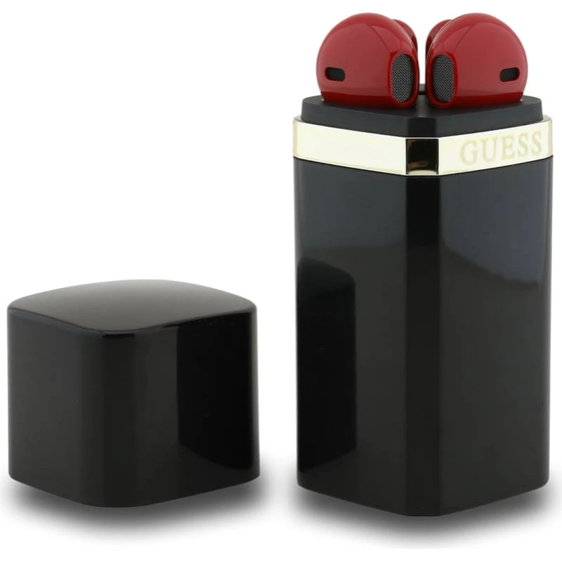 Guess Lipstick Shape TWS belaidės ausinės juodos spalvos