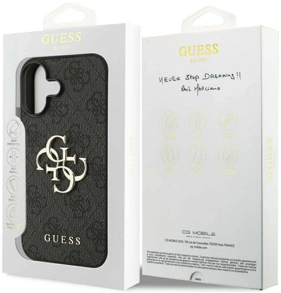 Dėklas Guess 4G Big Logo skirtas Apple iPhone 17 juodos spalvos