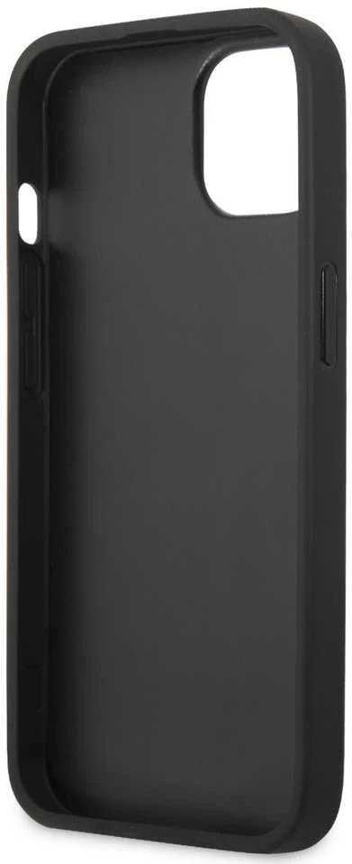 Guess Case GUHCP13M4GMGGR Apple iPhone 13 pilkas / pilkas kietas dėklas 4G didelis metalinis logotipas