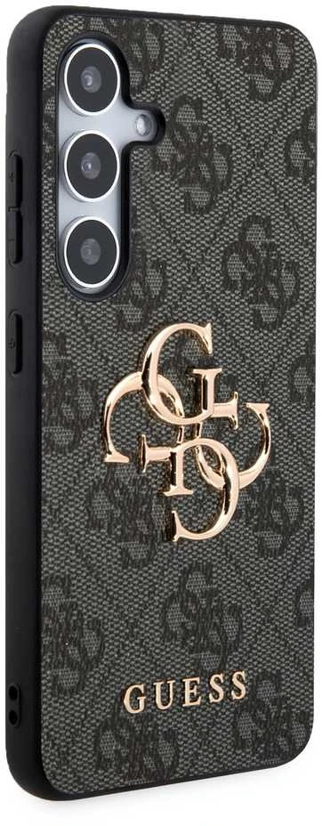 Samsung Galaxy S24 Plus Guess dėklas 4G Big Metal Logo (GUHCS24M4GMGGR) juodos spalvos