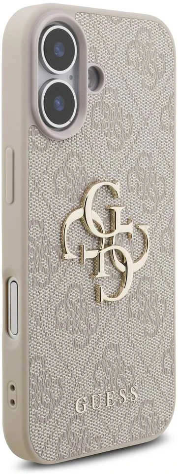 Guess 4G Strap 4G Classic Logo dėklas skirtas Apple iPhone 17 rožinės spalvos