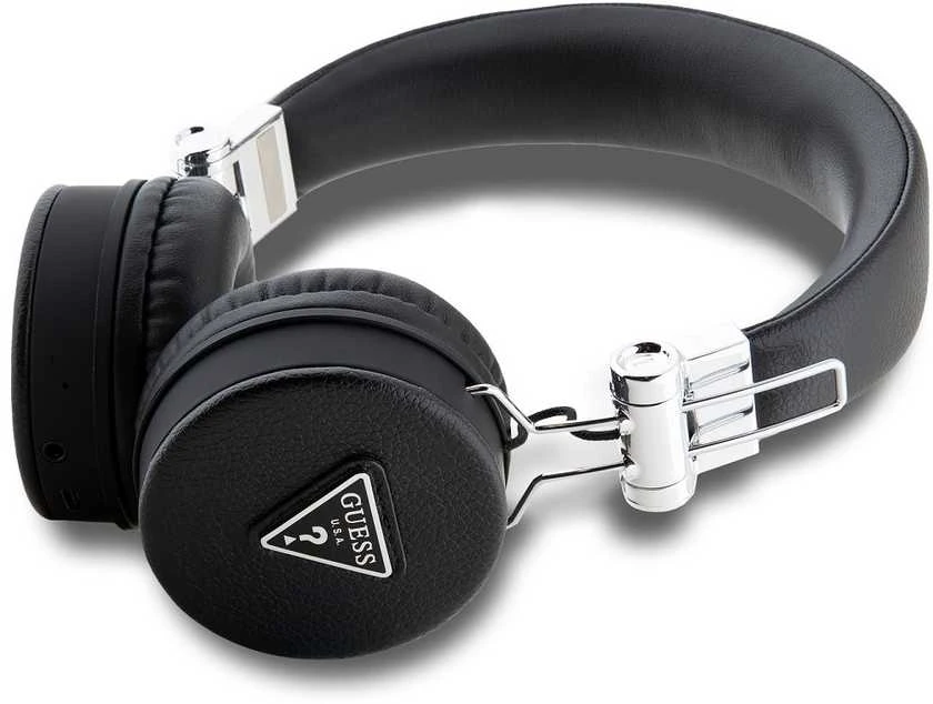 Guess Bluetooth Ausinės ENC GUBH70PGTSPSK juodos spalvos Grained Classic Round Shape