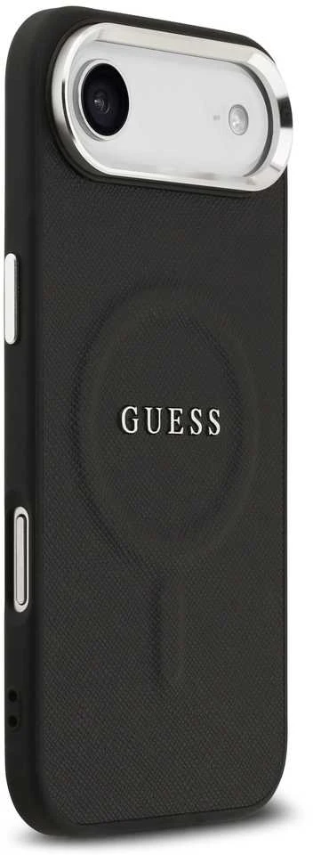 Guess PU Saffiano MagSafe dėklas skirtas Apple iPhone Air juodos spalvos