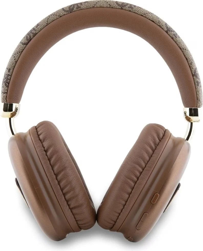 Guess PU Saffiano Triangle Logo ENC belaidės ausinės juodos spalvos