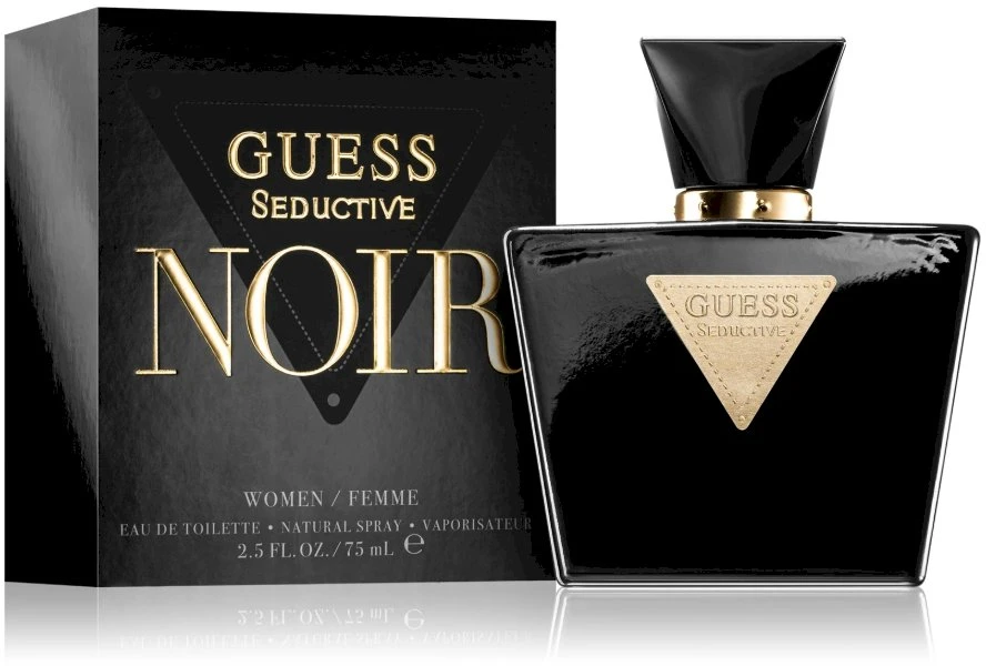 GUESS Seductive Noir EDT rinkinys moterims (EDT 75 ml + Kūno Purškiklis 125 ml)