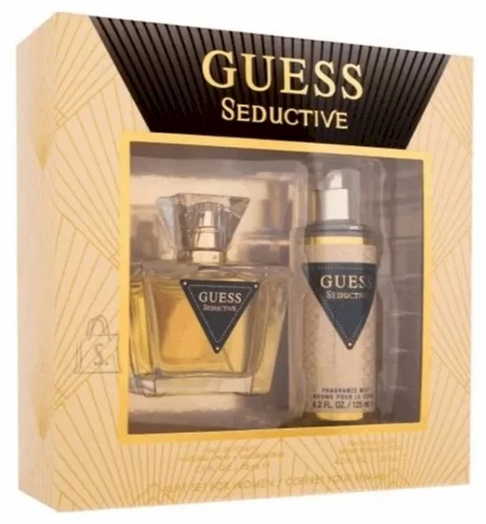 GUESS Seductive EDT rinkinys moterims (EDT 75 ml + Kūno Purškiklis 125 ml)