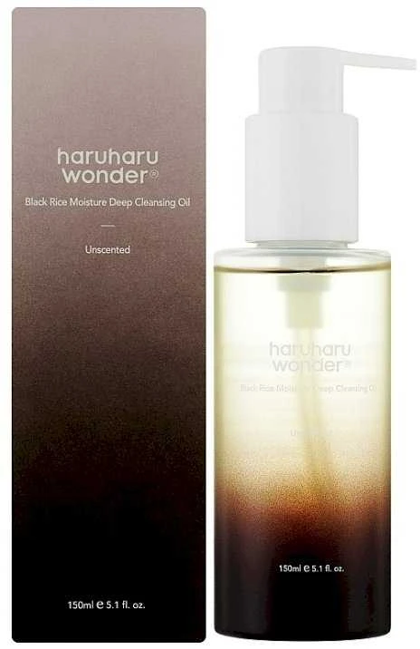 Haruharu Wonder Juodas Rice Moisture Deep Cleansing Oil giliai valantis aliejus, 150 ml
