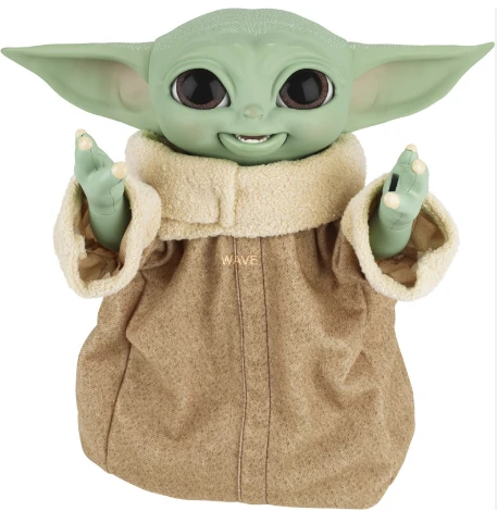 Hasbro Star Žvaigždžių karų SW interaktyvus žaislas Galaktikos užkandžių Grogu 23,5 cm