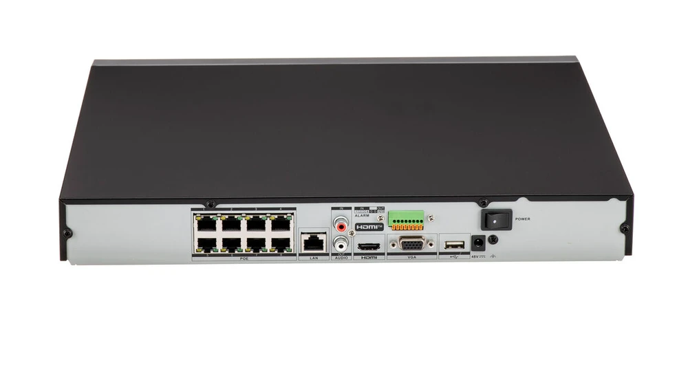 IP Vaizdo Įrašymo Įrenginys - HIKVISION DS-7608NXI-K2/8P 8 Kanalai 4K Juodas