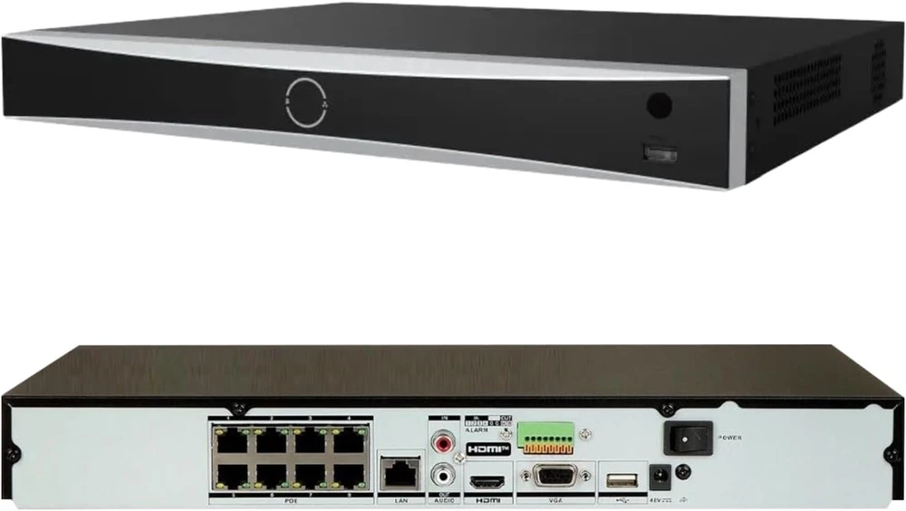 IP Vaizdo Įrašymo Įrenginys - HIKVISION DS-7608NXI-K2/8P 8 Kanalai 4K Juodas