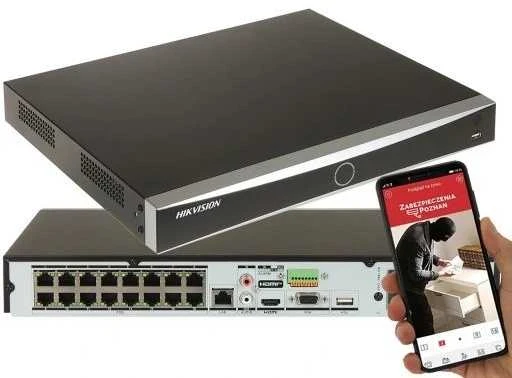 IP REGISTRATORIUS DS-7616NXI-K2/16P(D) 16 KANALŲ, 16 PoE AcuSense Hikvision