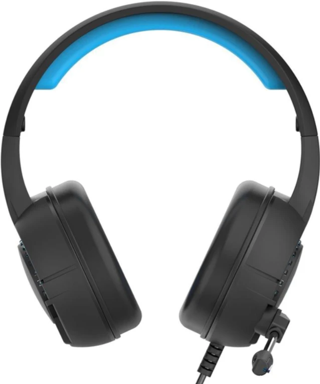 HP DHE-8011, ausinės su mikrofonu, garsumo valdymas, juoda, 2.0, podświetlona, 3.5 mm jack + USB