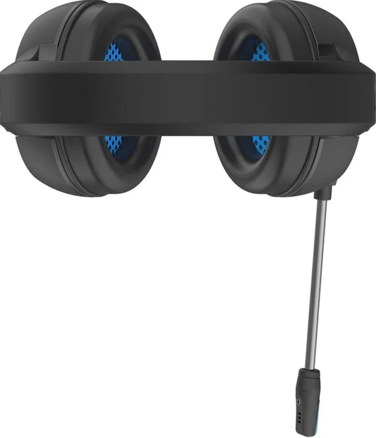 HP DHE-8011, ausinės su mikrofonu, garsumo valdymas, juoda, 2.0, podświetlona, 3.5 mm jack + USB