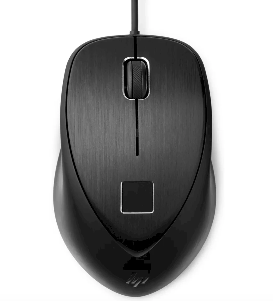 Hewlett Packard (HP) HP USB su laidu Fingerprint Pelė - Juodas