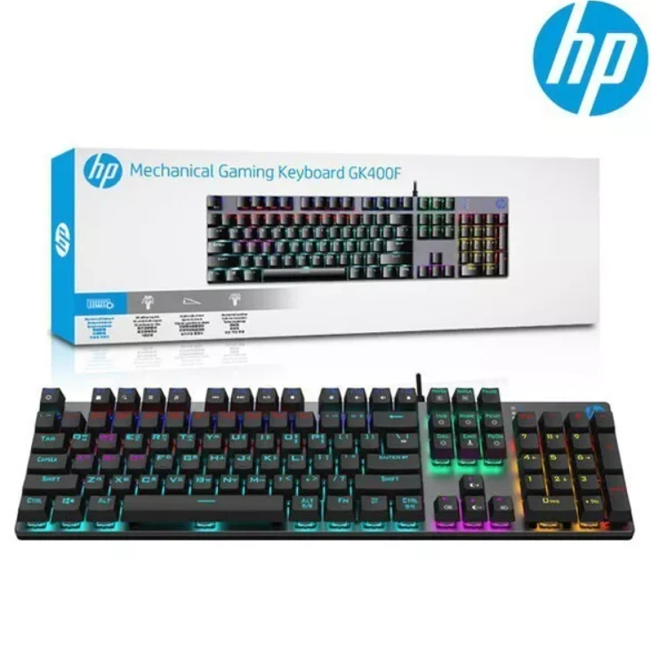 Klaviatūra HP GK400F Mechaninė klaviatūra žaidimams RGB / USB / ENG