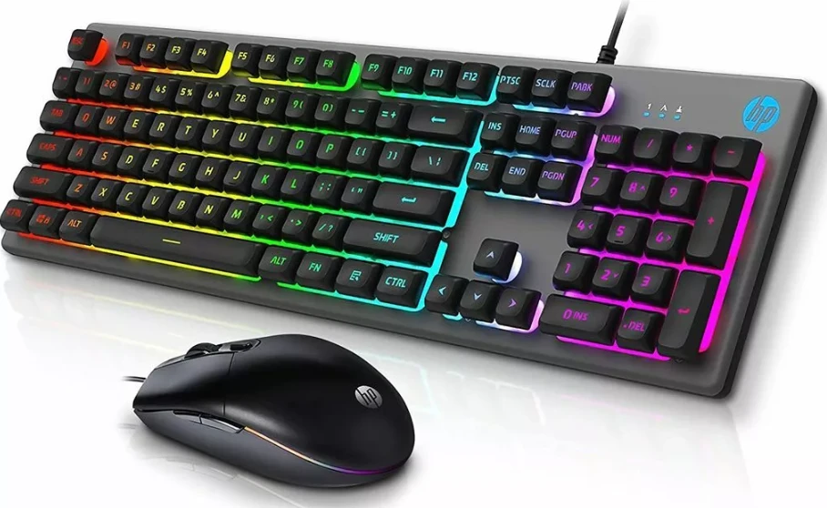 HP KM300F Klaviatūra žaidimams ir pelė USB / ENG / 6400DPI / RGB