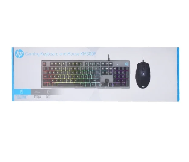 HP KM300F Klaviatūra žaidimams ir pelė USB / ENG / 6400DPI / RGB