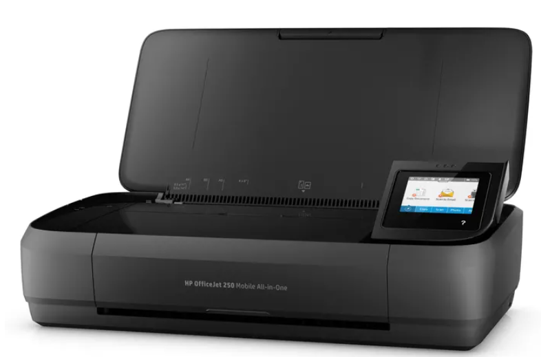 Hewlett Packard (HP) „HP Officejet 250“ mobilusis daugiafunkcis daugiafunkcis spalvotas rašalinis spausdintuvas, A4, 8 psl./min., kopijavimas, 10 psl./min., spausdinimas, 50 lapų, USB, „Wi-Fi“