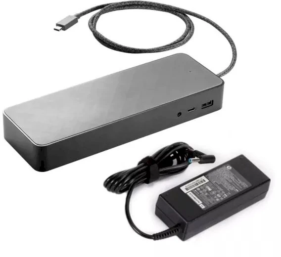 HP USB-C universali doko stotis 2x DP / RJ45 / 90W (Atnaujinta)
