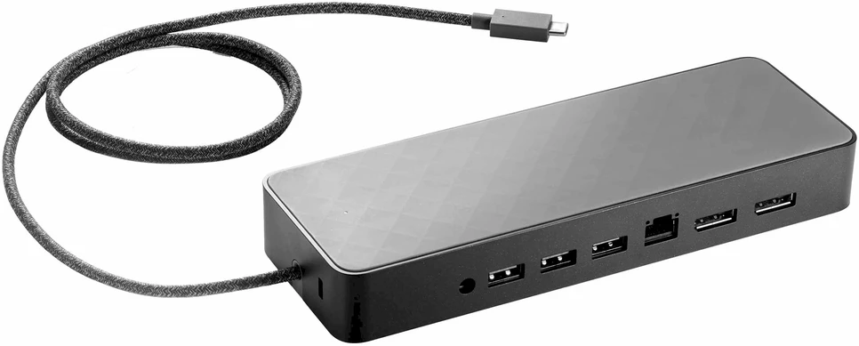 HP USB-C universali doko stotis 2x DP / RJ45 / 90W (Atnaujinta)