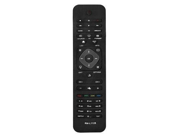 P1128 Remote HQ LXP1128 TV remote control PHILIPS LCD / LED RM-L1128 Juodas, žema ...