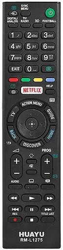 HQ LXP1275 TV remote control SONY LCD NETFLIX 3D RM-L1275 Juodas
